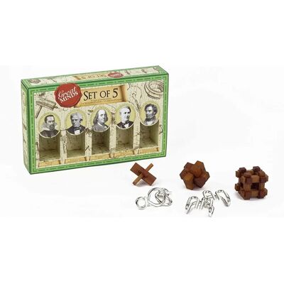 Professor Puzzle Stora Sinnen Set Med 5 Pussel - Pusselset för Män Professor Puzzle Stora Sinnen Set Med 5 Pussel - Pusselset för Män