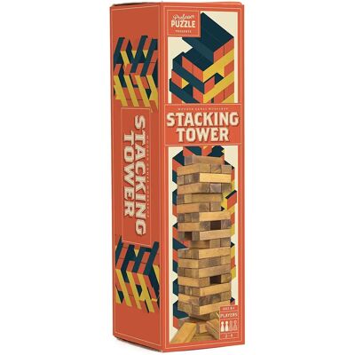 Professor Puzzle Toppling Tower - Wooden Game Professor Puzzle Toppling Tower - Wooden Game