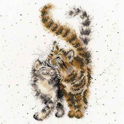 Wrendale Designs Feline Good Kruissteekset - Kattenontwerp, 26cm Wrendale Designs Feline Good Kruissteekset - Kattenontwerp, 26cm