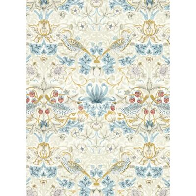 William Morris Erdbeer-Dieb Tapete Leinengrau und Pflaume - Tapete William Morris Erdbeer-Dieb Tapete Leinengrau und Pflaume - Tapete