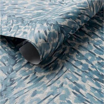 Clarke & Clarke Pokot Tapete - Denim - Tierinspiriertes Design - Savannen-Feeling - Reich verzaubernd Clarke & Clarke Pokot Tapete - Denim - Tierinspiriertes Design - Savannen-Feeling - Reich verzaubernd