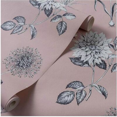 Clarke & Clarke Roseraie Tapete - Vintage Blumenmuster - Tapete Clarke & Clarke Roseraie Tapete - Vintage Blumenmuster - Tapete