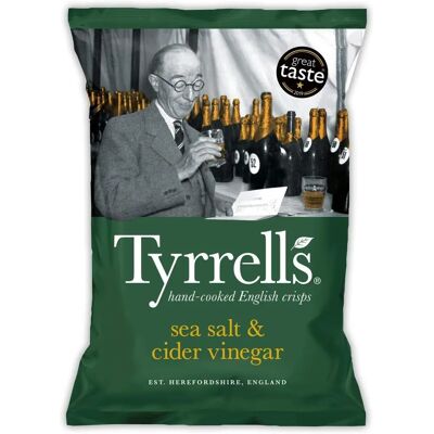 Tyrrell's Sale di sale marino e aceto di sidro - Patatine Tyrrell's Sale di sale marino e aceto di sidro - Patatine