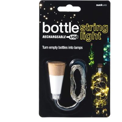 Suck UK Rechargeable Bottle String Light - String Lights Suck UK Rechargeable Bottle String Light - String Lights