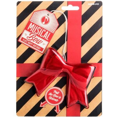SUCK UK - Musical Reusable Gift Bow - Rouge - Publicité SUCK UK - Musical Reusable Gift Bow - Rouge - Publicité