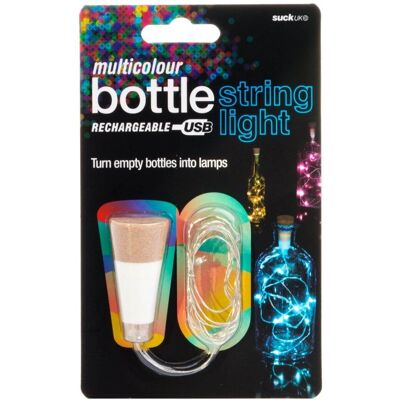 Suck UK Rechargeable Multicolour Bottle String Light - String Light Suck UK Rechargeable Multicolour Bottle String Light - String Light