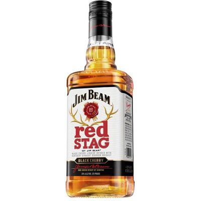 Jim Beam Red Stag Cerise Noire 0.7L - Publicité Jim Beam Red Stag Cerise Noire 0.7L - Publicité