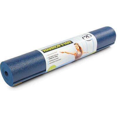 Fitness Mad Warrior II Yogamat - Donkerblauw - 4mm Fitness Mad Warrior II Yogamat - Donkerblauw - 4mm