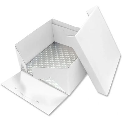PME BCS877 Boîte à Gâteau avec Plateau Carré 33x33x15cm - Boîte à Gâteau PME BCS877 Boîte à Gâteau avec Plateau Carré 33x33x15cm - Boîte à Gâteau