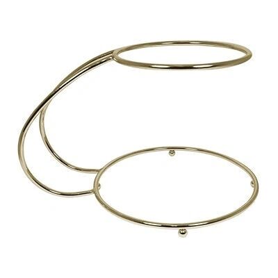 Supporto per torte PME CSG587 - Acciaio dorato a 2 piani Supporto per torte PME CSG587 - Acciaio dorato a 2 piani