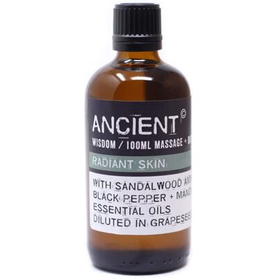Ancient Wisdom Huile Essentielle Peau Radieuse Mélange Massage & Bain - 100ml - Publicité Ancient Wisdom Huile Essentielle Peau Radieuse Mélange Massage & Bain - 100ml - Publicité