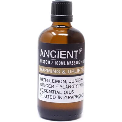 Cleo Ancient Wisdom Mélange d'huiles essentielles chauffantes et tonifiantes pour massage et bain - Publicité Cleo Ancient Wisdom Mélange d'huiles essentielles chauffantes et tonifiantes pour massage et bain - Publicité