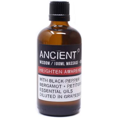 Ancient Wisdom Poivre noir Bergamotte Petitgrain Huile massage et bain - Publicité Ancient Wisdom Poivre noir Bergamotte Petitgrain Huile massage et bain - Publicité