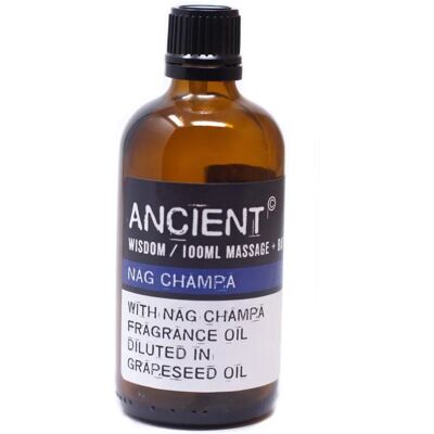 Huile de Massage Nag Champa - 100ml - Essentielle & Graine de Raisin - Publicité Huile de Massage Nag Champa - 100ml - Essentielle & Graine de Raisin - Publicité