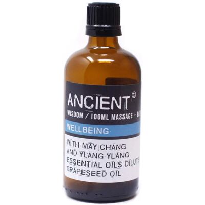 Ancient Wisdom Huile de bien-être pour massage et bain - May Chang, Ylang Ylang - Publicité Ancient Wisdom Huile de bien-être pour massage et bain - May Chang, Ylang Ylang - Publicité