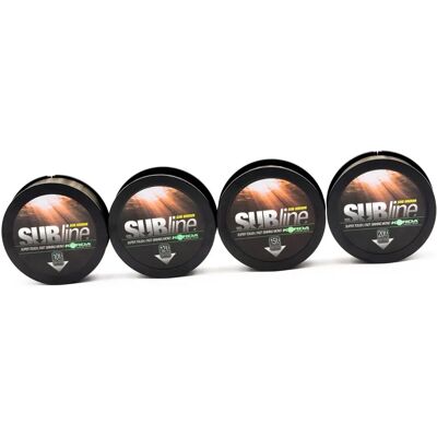 Korda Subline Ultra Tough Zelená 10lb - Rybářský vlasec Korda Subline Ultra Tough Zelená 10lb - Rybářský vlasec