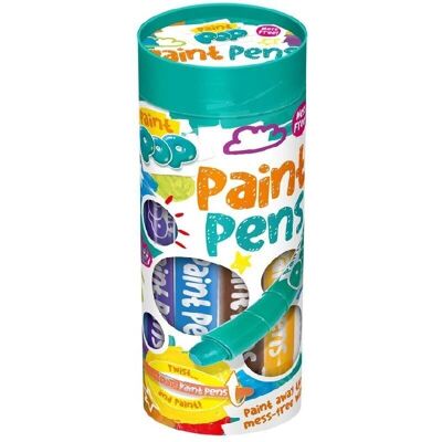 Paint Pop Paint Pens - 12 Pack Assorted Colours - Twist & Paint - Paint Pen Paint Pop Paint Pens - 12 Pack Assorted Colours - Twist & Paint - Paint Pen