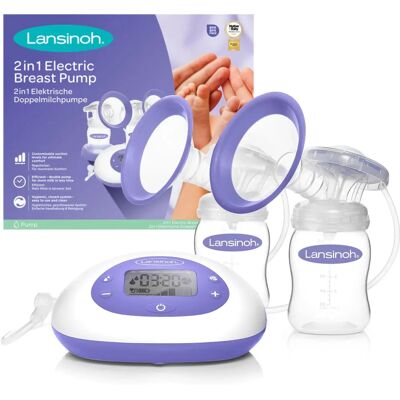 Lansinoh 2-em-1 Bomba elétrica de seios - Bomba de leite Lansinoh 2-em-1 Bomba elétrica de seios - Bomba de leite