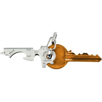 True Utility KeyTool - Kompaktes 8-in-1 Multi-Tool Silber True Utility KeyTool - Kompaktes 8-in-1 Multi-Tool Silber