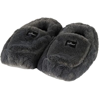 Warmies Steel Grey Lavender Scented Microwave Slippers - Slippers Warmies Steel Grey Lavender Scented Microwave Slippers - Slippers