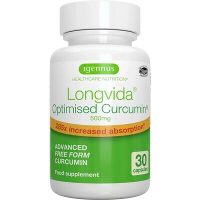 Igennus Longvida Curcuma Optimisé - 30 Capsules - Publicité Igennus Longvida Curcuma Optimisé - 30 Capsules - Publicité