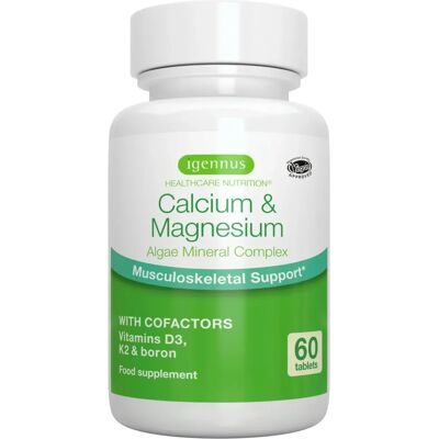 Complesso minerale di alghe con calcio e magnesio Igennus - 60 capsule Complesso minerale di alghe con calcio e magnesio Igennus - 60 capsule