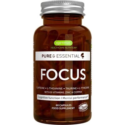 Igennus Pure & Essential Focus - Cápsulas de Apoio Cerebral Igennus Pure & Essential Focus - Cápsulas de Apoio Cerebral