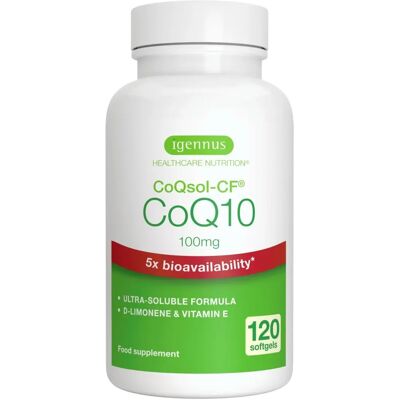 Igennus CoQ10 - 120 x 100mcg Softgels - Suplemento dietético Igennus CoQ10 - 120 x 100mcg Softgels - Suplemento dietético