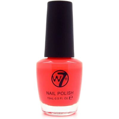 Vernis à Ongles Rose Neon W7 - Durable & Séchage Rapide - 15ml - Publicité Vernis à Ongles Rose Neon W7 - Durable & Séchage Rapide - 15ml - Publicité