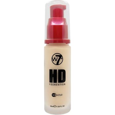 W7 Fond de Teint HD Beige Véritable - Longue Durée, Végétalien - Publicité W7 Fond de Teint HD Beige Véritable - Longue Durée, Végétalien - Publicité