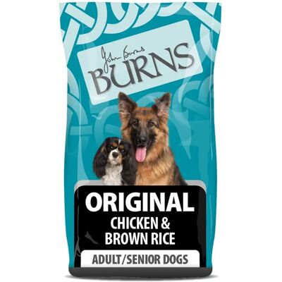 Karma dla psów Burns John Burns Dorośli i Seniorzy Kurczak i Brązowy Ryż - 12kg Karma dla psów Burns John Burns Dorośli i Seniorzy Kurczak i Brązowy Ryż - 12kg
