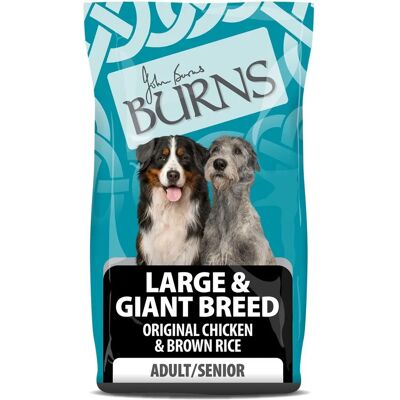 Karma dla dużych i olbrzymich ras Burns Kurczak i Ryż - 12kg Karma dla dużych i olbrzymich ras Burns Kurczak i Ryż - 12kg
