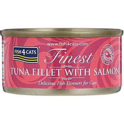Cibo umido Fish4Cats Tonno e Salmone - 70g Cibo umido Fish4Cats Tonno e Salmone - 70g