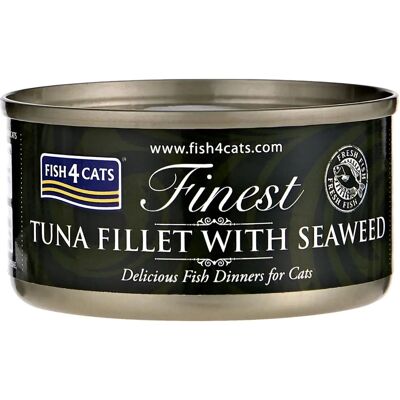FISH4CAT Tonno e Alghe Cibo per Gatti - Umido, 70g FISH4CAT Tonno e Alghe Cibo per Gatti - Umido, 70g