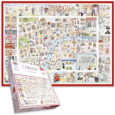 Tim Bulmer London Map Puzzle - 1000 Pieces Tim Bulmer London Map Puzzle - 1000 Pieces