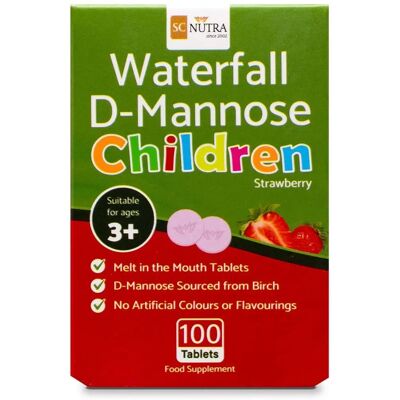 SC Nutra Strawberry Waterfall D-Mannose Children - 100 x 250mg Chewables SC Nutra Strawberry Waterfall D-Mannose Children - 100 x 250mg Chewables
