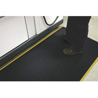 Coba Europe Orthomat Anti-Ermüdungsmatte - PVC, Schwarz/Gelb, 900x600mm Coba Europe Orthomat Anti-Ermüdungsmatte - PVC, Schwarz/Gelb, 900x600mm