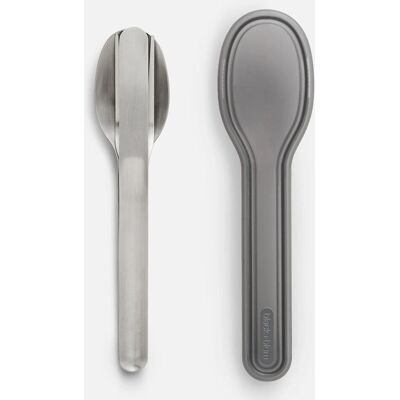 Black+Blum Black+blum Stainless Steel Cutlery Set with Case Grey - Flatware Set Black+Blum Black+blum Stainless Steel Cutlery Set with Case Grey - Flatware Set