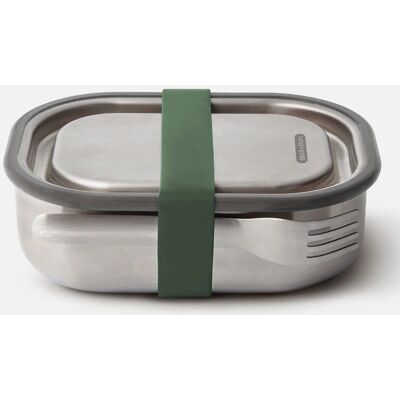 Black+blum Olive Edelstahl Lunchbox - 0,6L - Lebensmittelaufbewahrung Black+blum Olive Edelstahl Lunchbox - 0,6L - Lebensmittelaufbewahrung