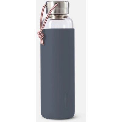 Botella de agua de vidrio Black+Blum Gris - Botella para beber Botella de agua de vidrio Black+Blum Gris - Botella para beber