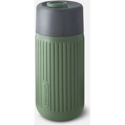Bicchierino da viaggio in vetro oliva Black+Blum 340ml Bicchierino da viaggio in vetro oliva Black+Blum 340ml