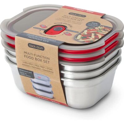 Black+Blum Stainless Steel Lunch Box Set - 900ml Black+Blum Stainless Steel Lunch Box Set - 900ml