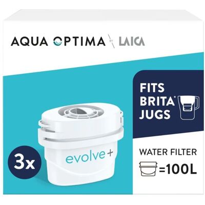 Cartucho de Filtro de Agua Aqua Optima Evolve+ - Pack de 3 Cartucho de Filtro de Agua Aqua Optima Evolve+ - Pack de 3