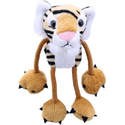 The Puppet Company - Tiger - Orange - 13cm - Finger Puppet The Puppet Company - Tiger - Orange - 13cm - Finger Puppet