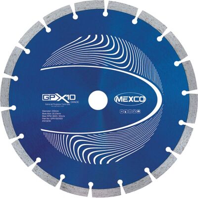Mexco Diamond Cutting Disc 230mm - Hard & Sand Materials Mexco Diamond Cutting Disc 230mm - Hard & Sand Materials