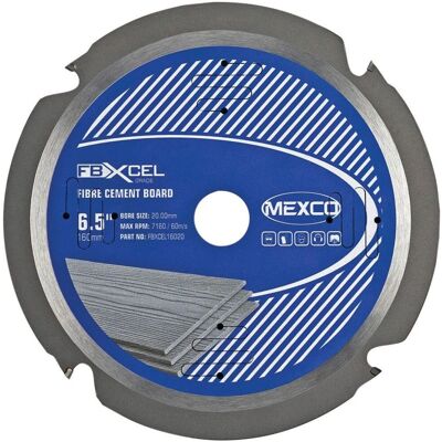 Mexco Efbxcel16020 Fibre Cement Blade - Cutting Diameter 160mm Mexco Efbxcel16020 Fibre Cement Blade - Cutting Diameter 160mm