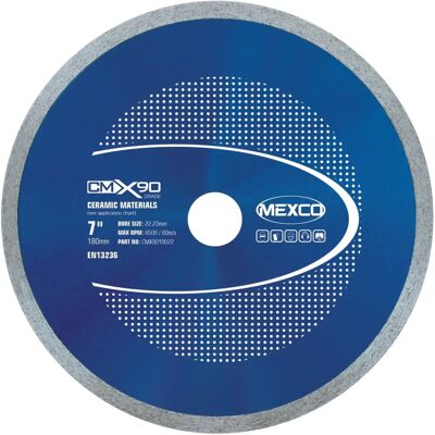 Mexco Keramische Diamantzaag 180mm - Diamantzaag Mexco Keramische Diamantzaag 180mm - Diamantzaag