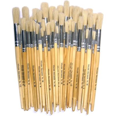 Major Brushes - Hog Short Round Major Brushes - Hog Short Round