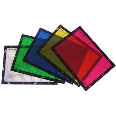Craft Model 50x36cm Assorted Sets of 5 - Craft Mats Craft Model 50x36cm Assorted Sets of 5 - Craft Mats