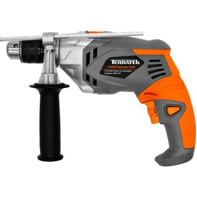 Terratek 1050W Electric Hammer Drill - Heavy-Duty Power Tool Terratek 1050W Electric Hammer Drill - Heavy-Duty Power Tool